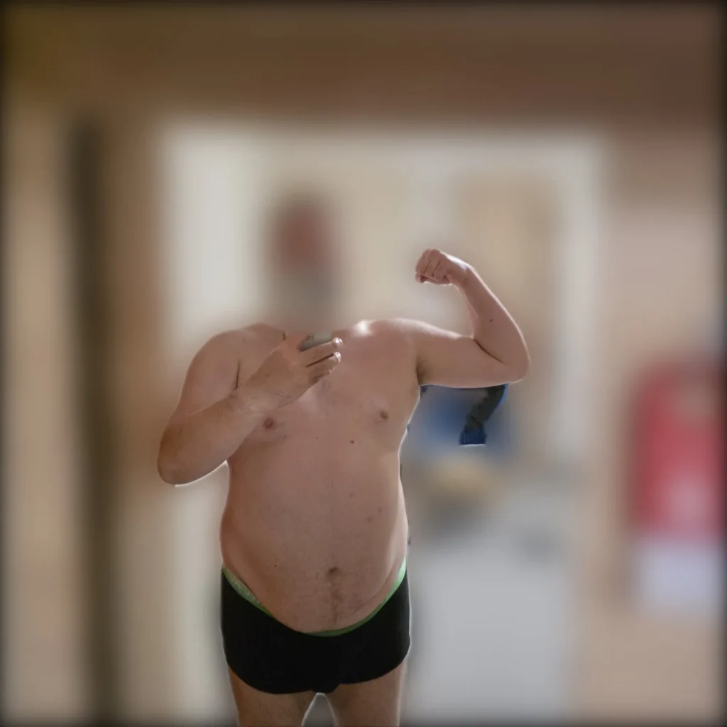 Zdjęcie dnia 1 — sylwetka, twarz i tło rozmyte